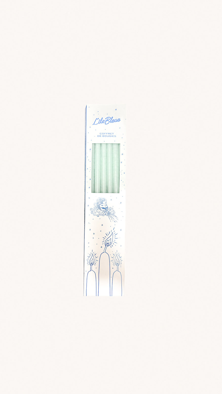 CIERGERIE DES PREMONTRES - Coffret de 10 bougies vertes