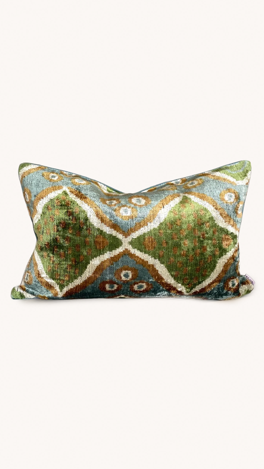 MILA MIRO - COUSSIN IKAT VELOURS RACINES