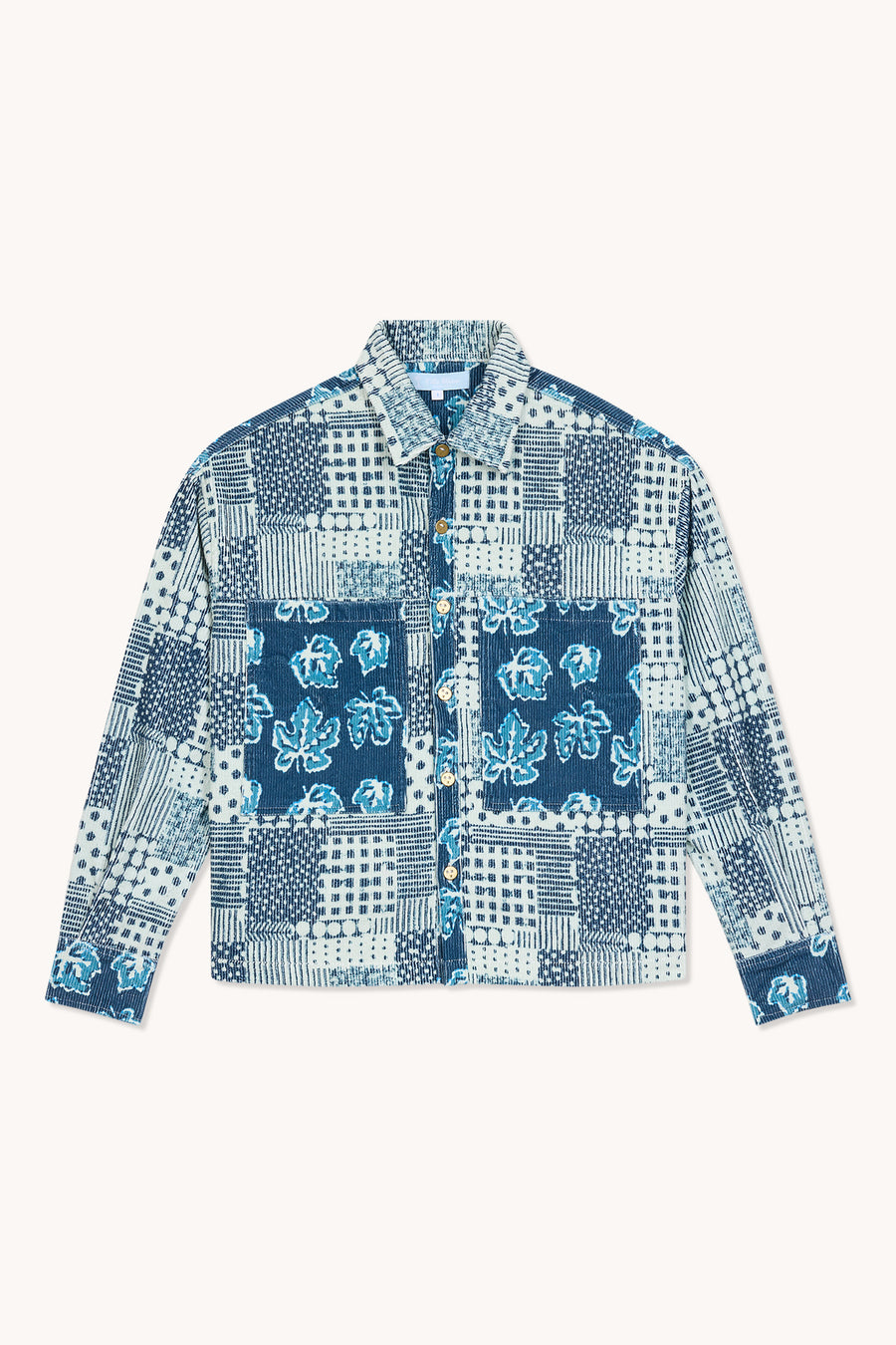THE BLUE ISLAND - BLUE PATCHWORK JACKET