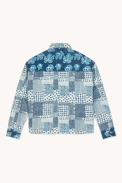 L'ÎLE BLEUE - VESTE PATCHWORK BLEU