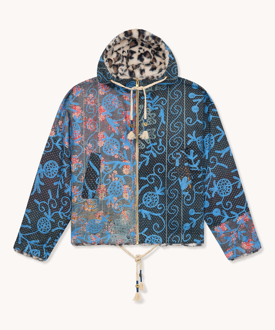 L’ÎLE BLEUE - MANTEAU HOODIE
