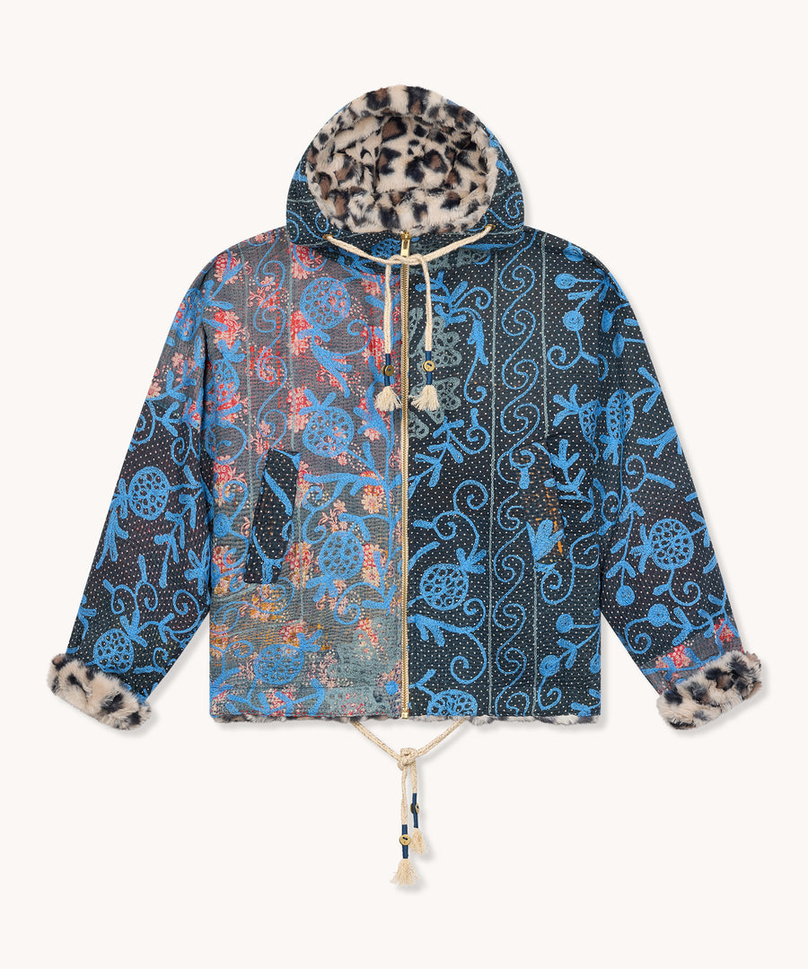 L’ÎLE BLEUE - MANTEAU HOODIE