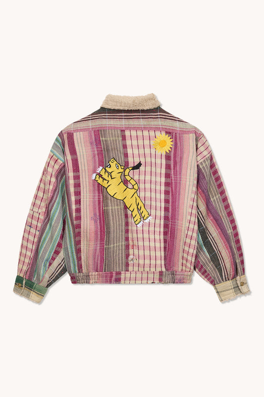 L'ÎLE BLEUE - BLOUSON JIM FOURRÉ - TIGRE