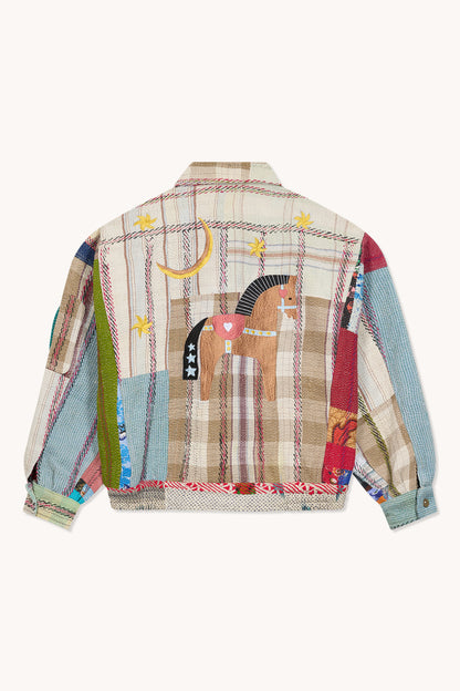 L'ÎLE BLEUE - BLOUSON JIM FOURRÉ - HORSE