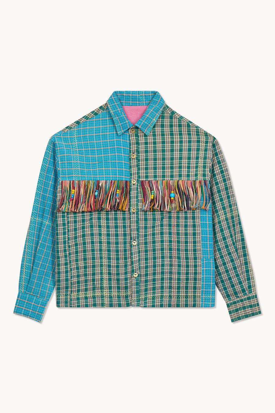 THE BLUE ISLAND - FRINGED JACKET