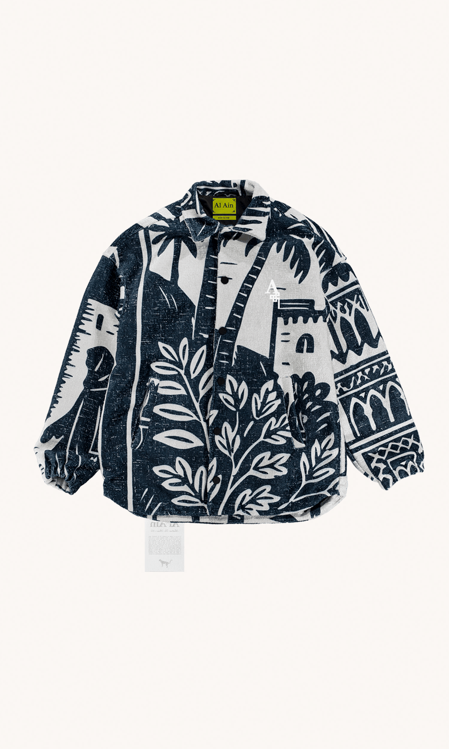 AL AIN - Veste Lamedina en coton bleu nuit