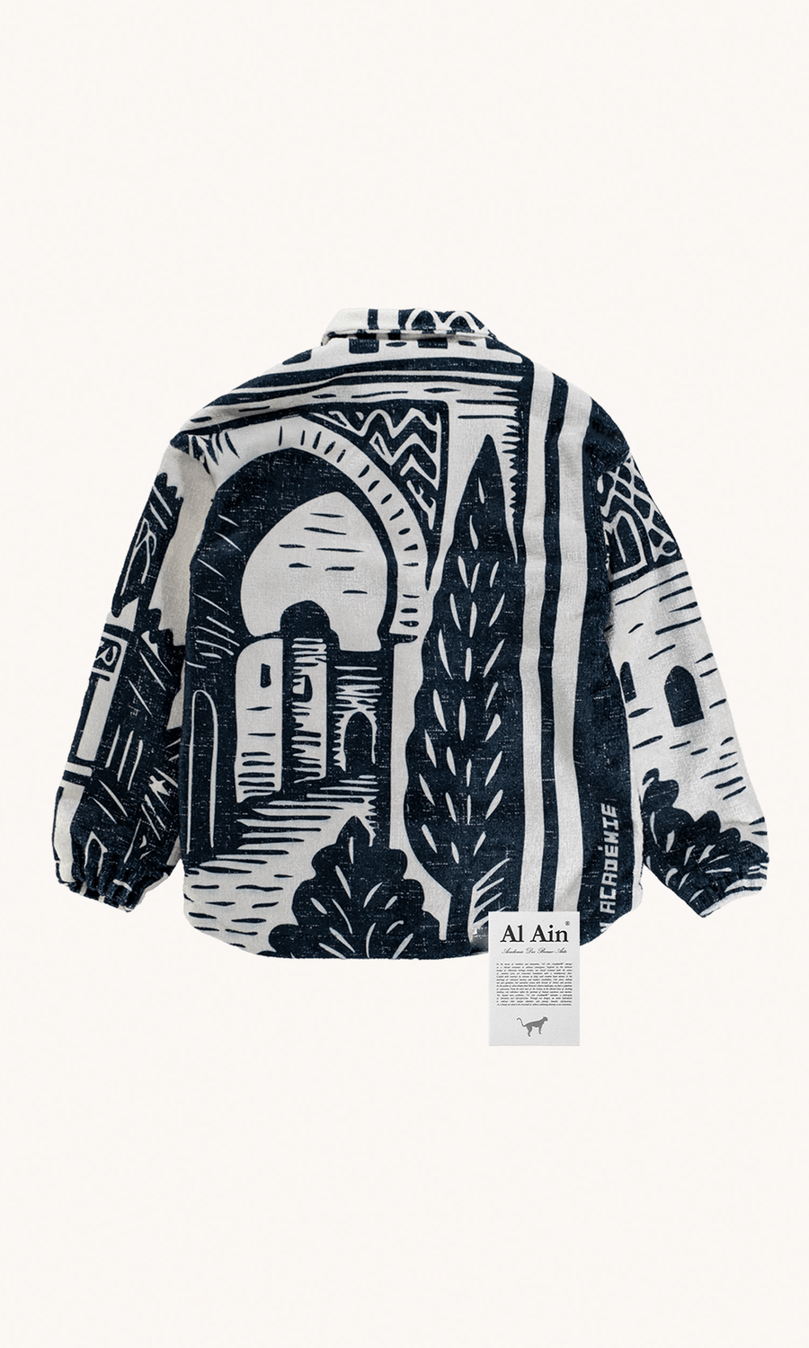 AL AIN - Veste Lamedina en coton bleu nuit