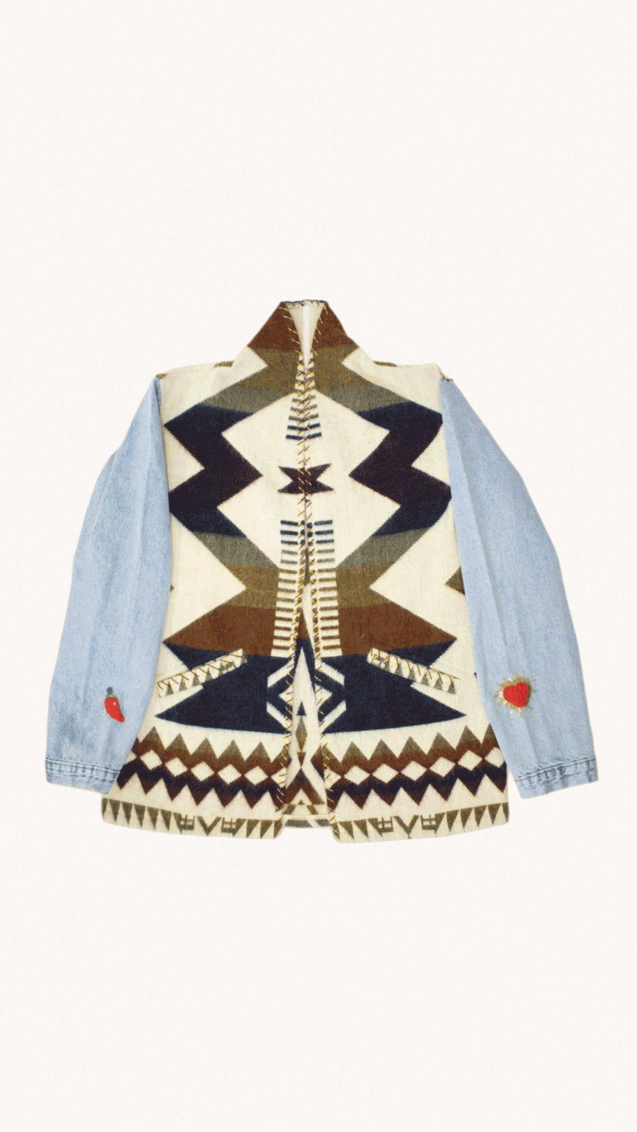MAISON BADIGO - Veste Femme en Laine & Jeans