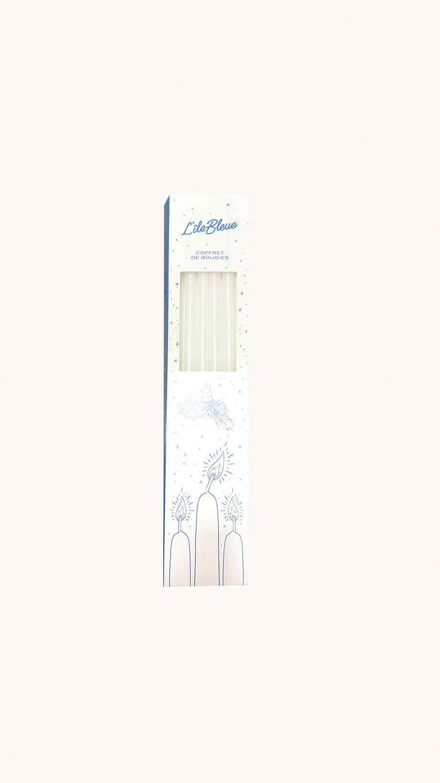 CIERGERIE DES PREMONTRES - Coffret de 10 bougies blanches