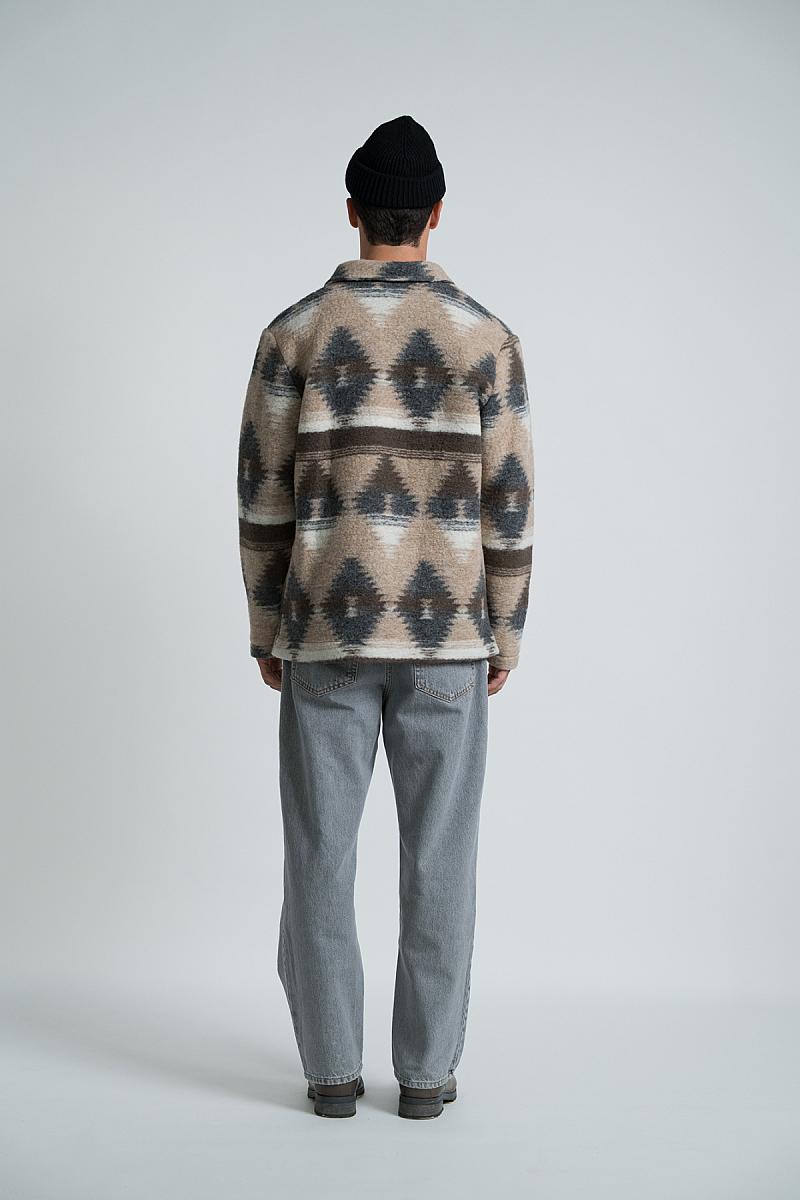 Veste homme Wooden Store York Navajo coloris gris, autre angle