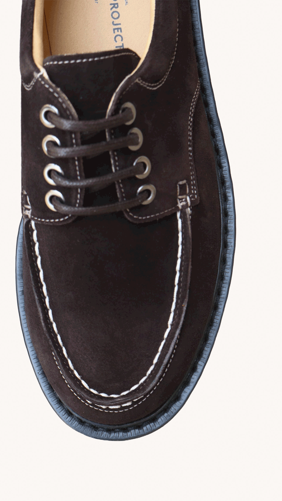 GARMENT PROJECT - Chaussures Bateau Homme Suède Marron