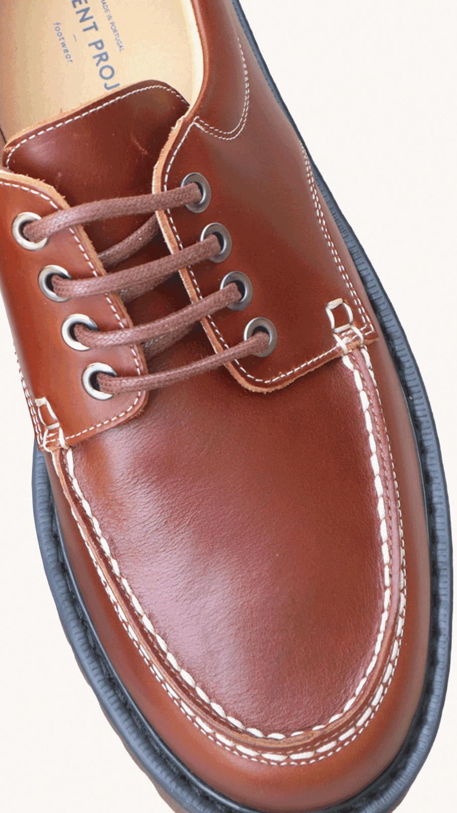 GARMENT PROJECT - Chaussures Bateau Homme Cuir Marron